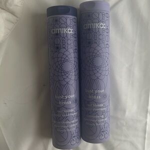 Amika Bust Your Brass Cool Blonde Shampoo & Conditioner Set 9.2 fl oz 275 ml Ea